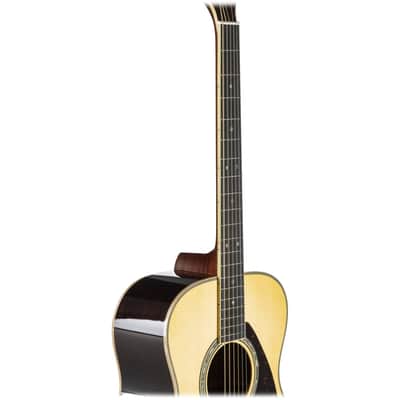Yamaha L Series Rosewood Small Body Acoustic Guitar With Passive Pickup With Hard Bag; Natural image 8