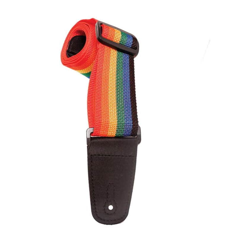 Henry Heller HPOLM 2" Polypro Vegan Guitar Strap Rainbow imagen 1