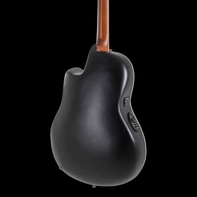Ovation CS24X-7C Celebrity Series Traditional Plus Mid-Depth Acoustic-Electric Guitar Cognac Burst image 4