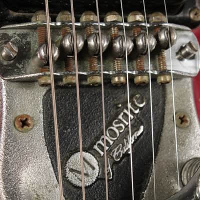 Mosrite Double Neck w/Vibramute Electric Mandolin 6 string 1964 Candy Apple Red image 16