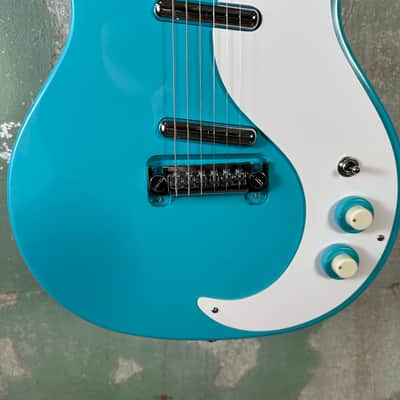 Danelectro 59M NOS Double Cutaway 2010s - Baby Come Back Blue image 3