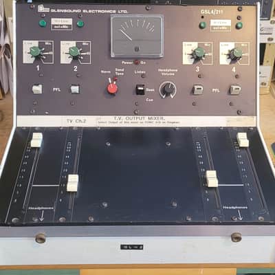 Vintage BBC Glensound 4 Channel Mic Pre Mixer with Amperon Transformers and Analog Limiter Compressor Individual Outs ! image 2