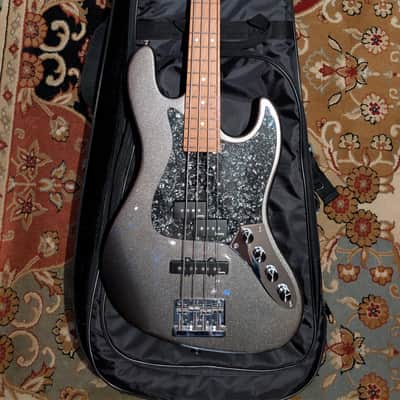 Sadowsky MetroExpress Hybrid P/J Bass Guitar- Solid Silver Metallic, Roasted Maple Neck, Morado Fingerboard image 1