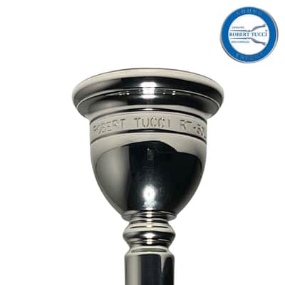 Robert Tucci RT-50L Middle Weight Tuba Mouthpiece-Silver image 2