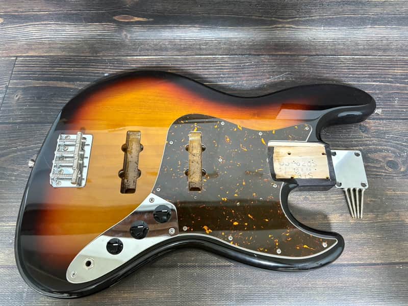 2010-12 Fender Japan JB-62US Jazz Bass Body Alder Sunburst Made in Japan image 1