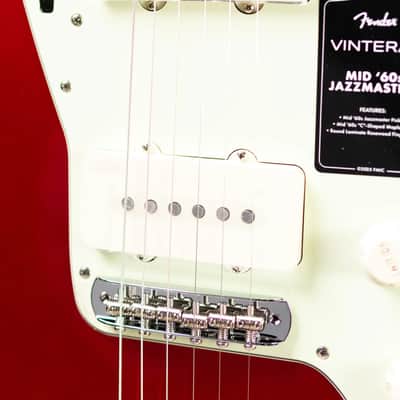 Fender Vintera III Mid '60s Jazzmaster Electric Guitar - Candy Apple Red with Gig Bag image 10