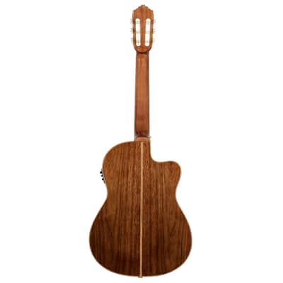 Ortega RCE159MN-L Performer Series Solid Cedar Top Mahogany Neck Cutaway Nylon 6-String Classical Acoustic-Electric Guitar w/Gig Bag For Left Hand Player image 5