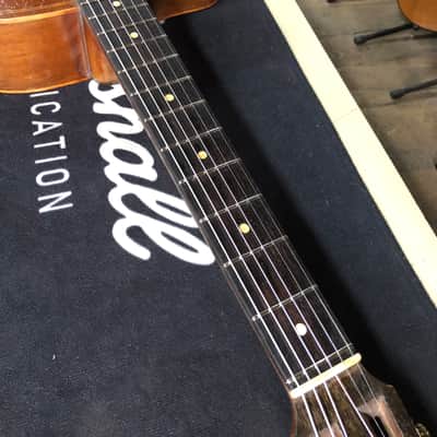 One of a kind French Jazz manouche left handed Siro Burgassi Grand model from 1945 Paris image 19