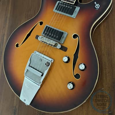 Yamaha SA50, Hollow Body Guitar, Sunburst, 1967, Made in Japan image 1