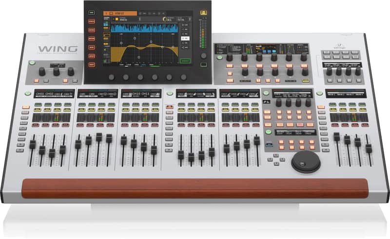 Behringer WING 48-Channel 28-Bus Full Stereo Digital Mixing Console with 24-Fader Control Surface and 10" Touch Screen image 1