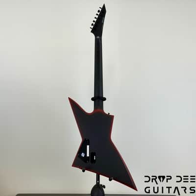 ESP LTD EXL-7 Baritone Black Metal 7-String Electric Guitar - Black Red Burst Satin image 13