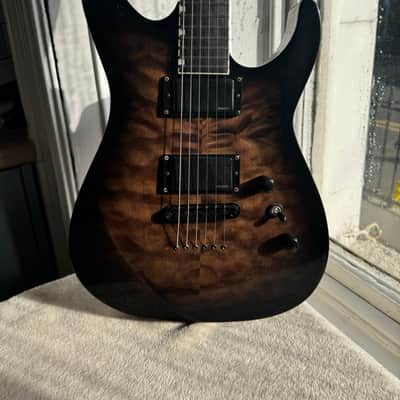 ESP LTD JM-II Josh Middleton Signature 2024 - Black Shadow Burst image 3