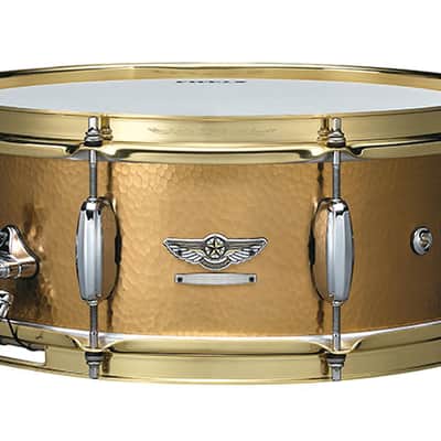 Tama TBRS1455H Hand Hammered Brass Star Reserve Snare Drum 14"×5.5" image 1