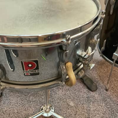 Premier 202 4 Piece Drumset 1960 - Piano Black - Mint! image 11