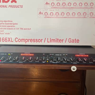 dbx 166XL Stereo Compressor / Limiter / Gate 2000s - Black image 2