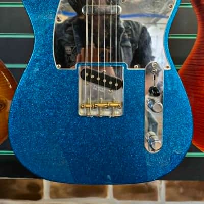 Fender J Mascis Telecaster Bottle Rocket Blue Flake 2021 Electric Guitar image 4