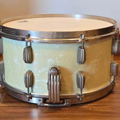 Slingerland Radio King 1951 - White Marine Pearl image 6