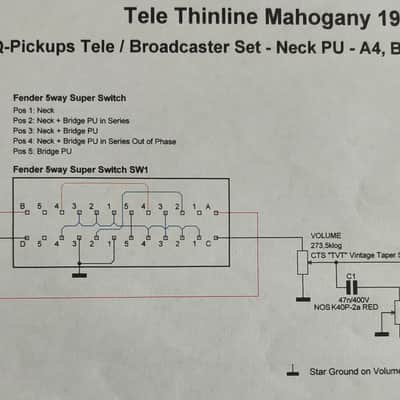 Q pickups Telecaster Broadcaster A4 / A2 Pickup Set image 7