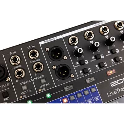 Zoom LiveTrak L-12 Digital Mixer / Recorder 2010s - Grey / Blue image 8