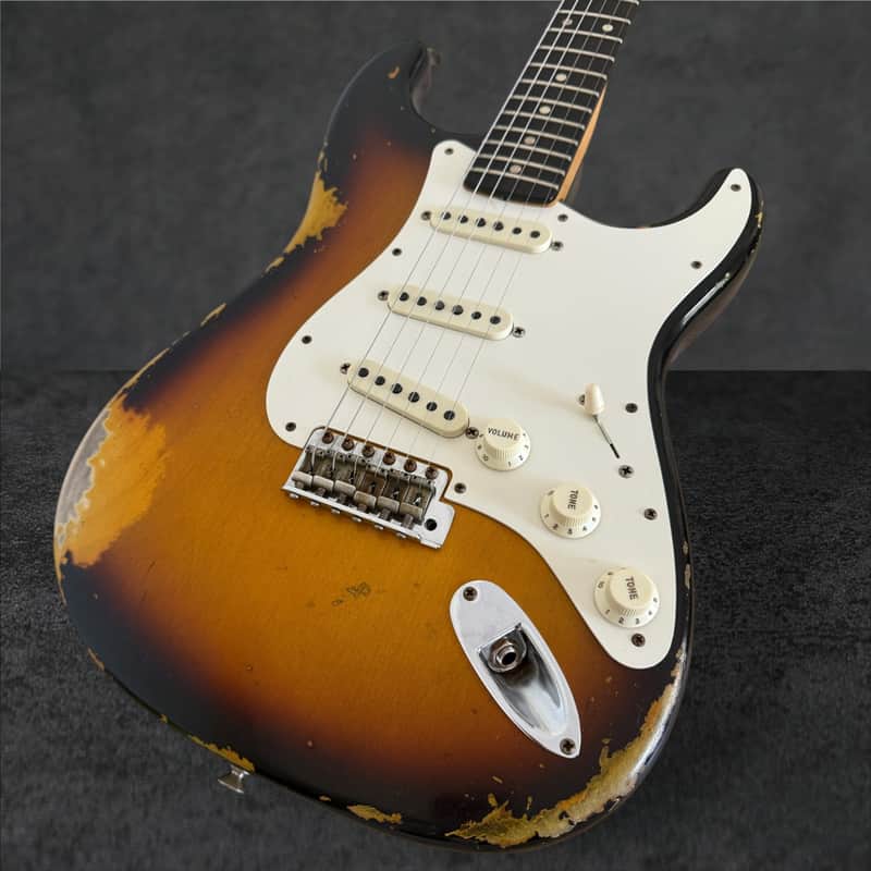 Fender Custom Shop '59 Stratocaster Heavy Relic - Faded/Aged Chocolate 3-Tone Sunburst image 1