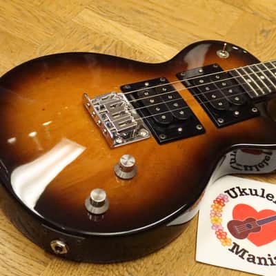 RISA Les Paul Tobacco Sunburst Electric Concert Ukulele #4974 image 7