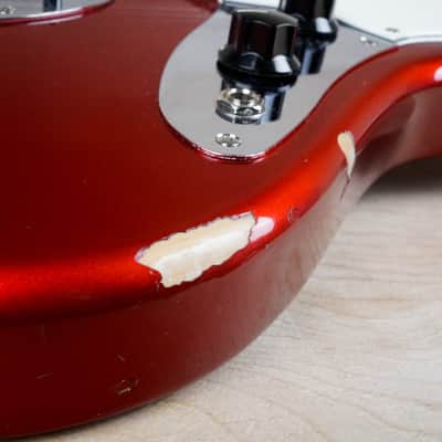 Fender JG-66 Jaguar '62 Reissue CIJ 1997 Candy Apple Red w/ Matching Headstock w/ Gig Bag image 8