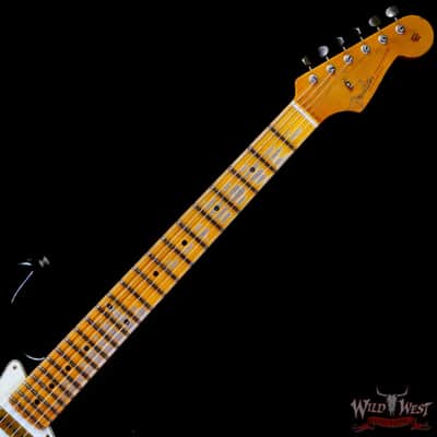 Fender Custom Shop Wild West Black Lightning 2.0 Stratocaster HSS Maple Board 22 Frets Heavy Relic Pink Paisley image 4