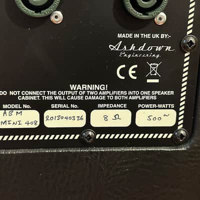 Ashdown 4x8" ABM NEO BASS CABINET 500Watts 8Ohms ( B Stock) image 7