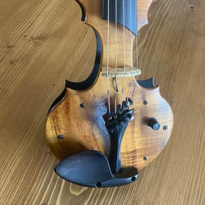 Rare: Tucker Barrett Luma - 5 string electric Violin/Viola - Hawaiian Koa wood image 2