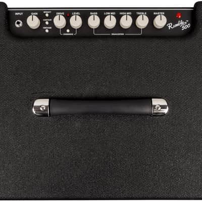 Fender Rumble 500 V3 Bass Amp Combo, Black/Silver image 5