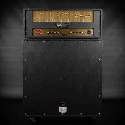 2011 Marshall YJM100 Yngwie Malmsteen Signature with Marshall 1960AHW 100 Cab - Black | Made in UK Limited Edition Handwired Plexi Half Stack 2-Channel 100-Watt Guitar Tube Amp Head Top Cab Power Attenuator image 9