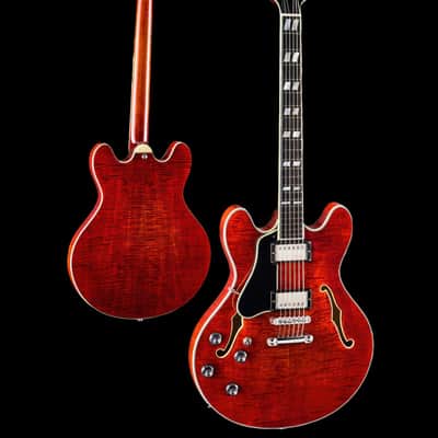Eastman T486L Semi Hollow Classic Left-Handed Finish Electric Guitar image 2