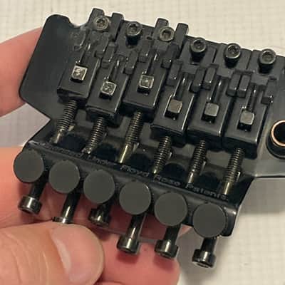 2000's Black Electric Guitar Licensed Floyd Rose Double Locking Tremolo Bridge image 10