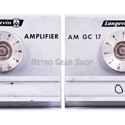 Langevin AM GC 17 Mic Preamp Modules Stereo Pair Vintage Rare AM17 PSU Serviced image 2