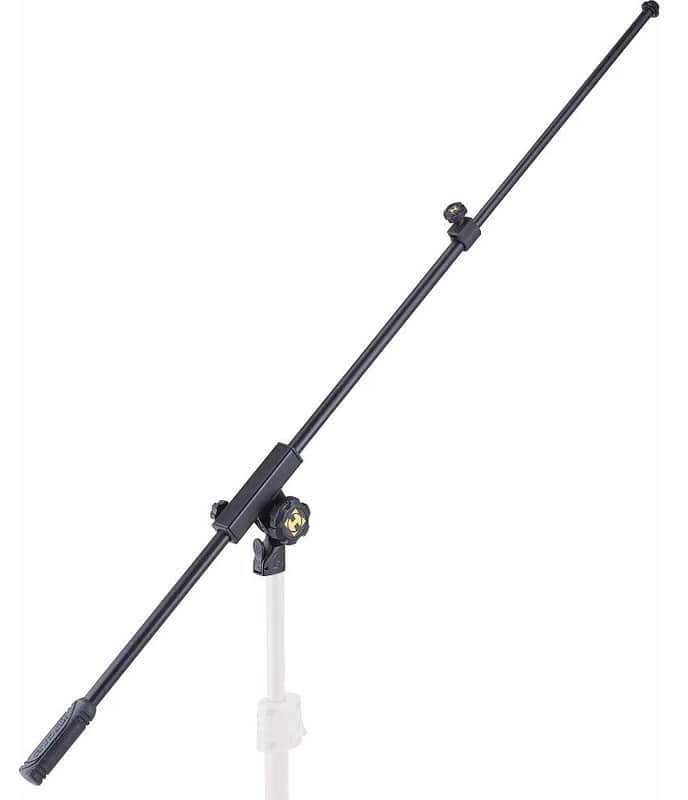 Hercules MB400B Microphone Tele Boom Stand 31-48" - Black image 1