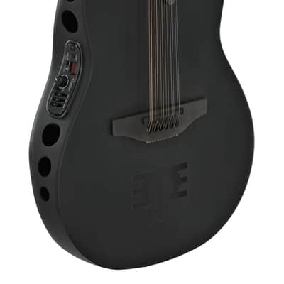 Adamas by Ovation 1598-MEIII Melissa Etheridge Signature Carbon Fiber Top Mid-Depth Cutaway Maple Neck 12-String Acoustic-Electric Guitar w/ABS Case image 4