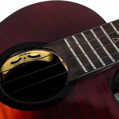 Flight Navigator EQ-A Solid Flamed Maple Top Mahogany Neck 4-String Tenor Ukulele w/Gig Bag, Pickup & Humidifier image 7