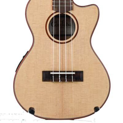Cordoba 24TCE Tenor Spalted Maple Spruce Ukulele image 1