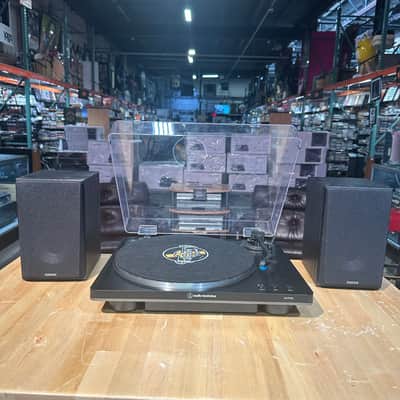 Audio-Technica AT-LP70X-BG Automatic Belt Drive Turntable Package with Edifier R990BT Bluetooth Speakers image 1