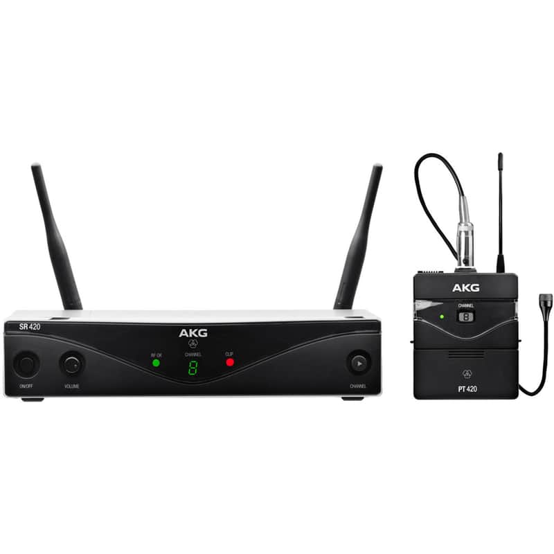 AKG WMS420P, ISM Presenter Set, 863.1-864.9 MHz - Wireless Lavalier System image 1