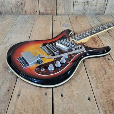Silvertone Model 1445 1960s MIJ w/ original case - Sunburst image 9