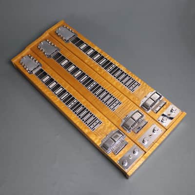 1957 Rickenbacker CW-758 Triple Neck LONG SCALE T8 Console Steel Guitar FIGURED MAPLE image 3