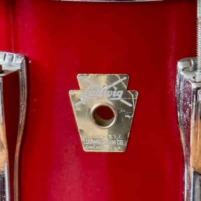 Ludwig 80's 11 x 14" Marching Snare Drum 12 Lugs USA image 2