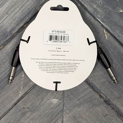 Pig Hog PTRS06 6ft 1/4" TRS - 1/4" TRS Cable image 2