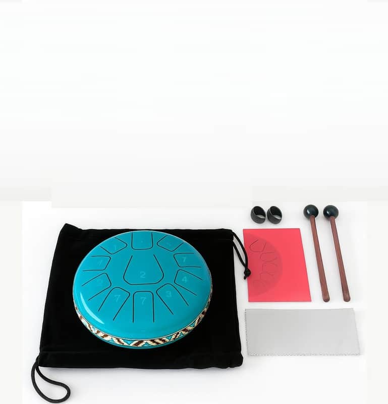 6-Inch 11-Note Steel Tongue Drum - Perfect for Meditation, Stress Relief, and Music Therapy image 1