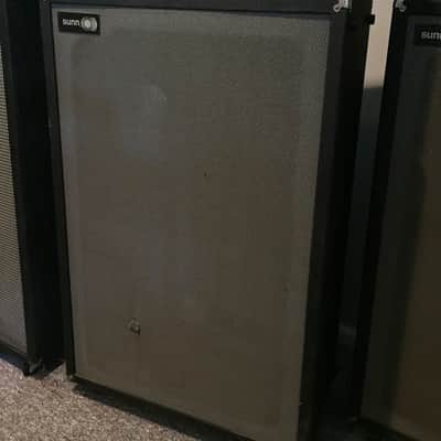 1968 Sunn 2x15 cabinet with JBL D140-6 speakers w/ built in JBL crossover. All Original. image 1
