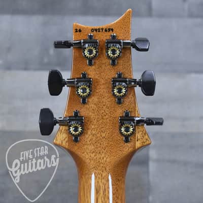 Paul Reed Smith Custom 24 Quilt Artist Top Awabi Birds - Faded indigo with Hardshell Case image 8