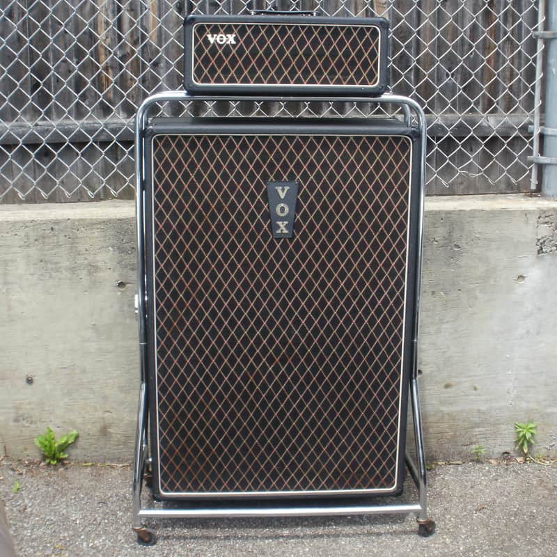Vox AC-100/2 Super De Luxe Single Channel 100-Watt 4x12" Piggyback Guitar Amp 1965 - 1967 image 1