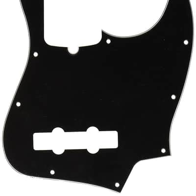 Genuine Fender Modern American Standard Jazz Bass Pickguard 10-Hole, BLACK 3-Ply image 4
