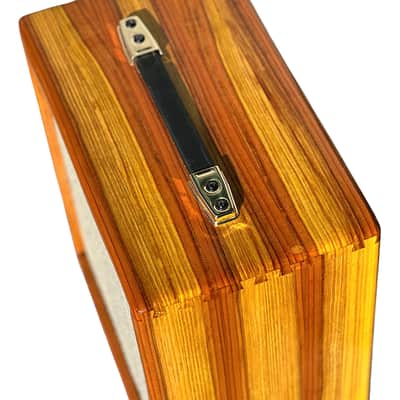 Unique Ashen 112 Yellow Custom Guitar Speaker Cabinet Redwood (empty) image 3